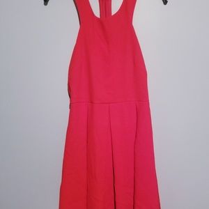 Lulu's red halter dress